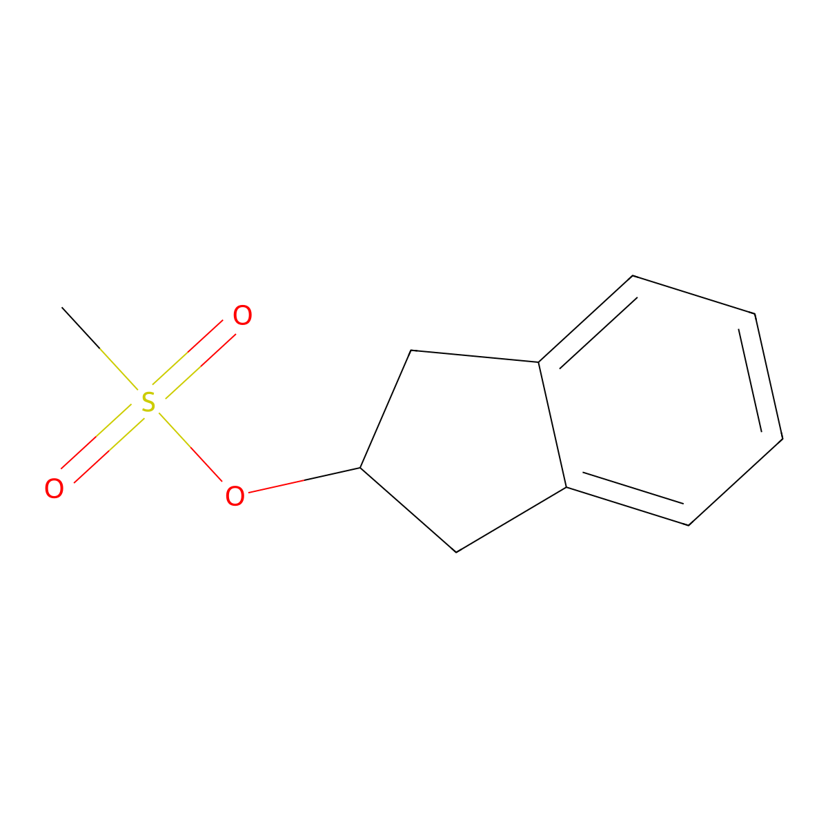 2,3-Dihydro-1h-inden-2-yl methanesulfonate molecular structure, CAS 777-72-0