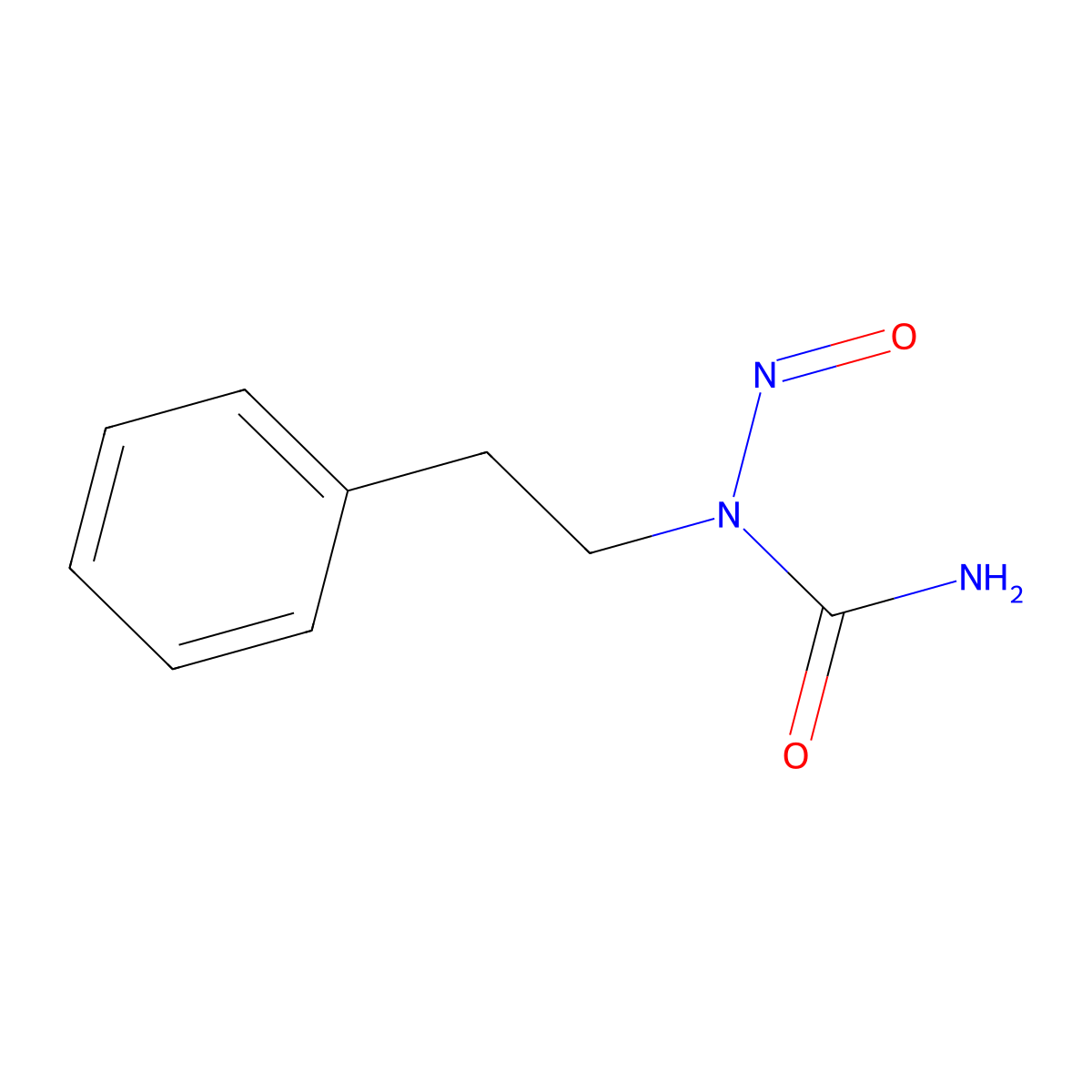 N-Nitroso-2-phenylethylurea molecular structure, CAS 777-79-7