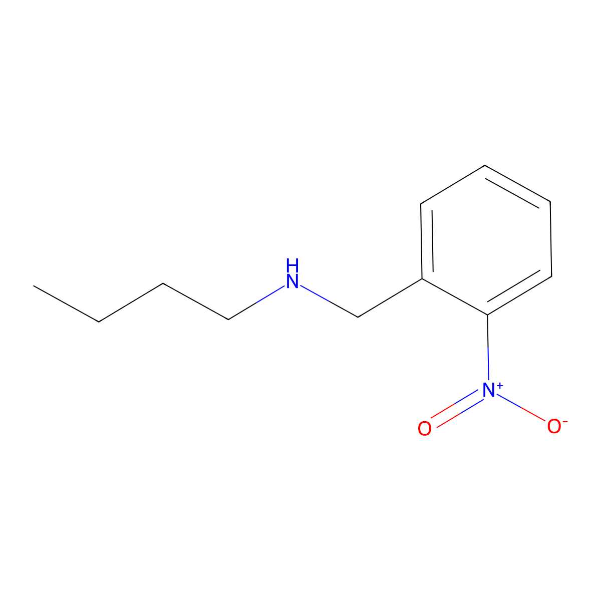 Butyl[(2-nitrophenyl)methyl]amine molecular structure, CAS 777002-11-6
