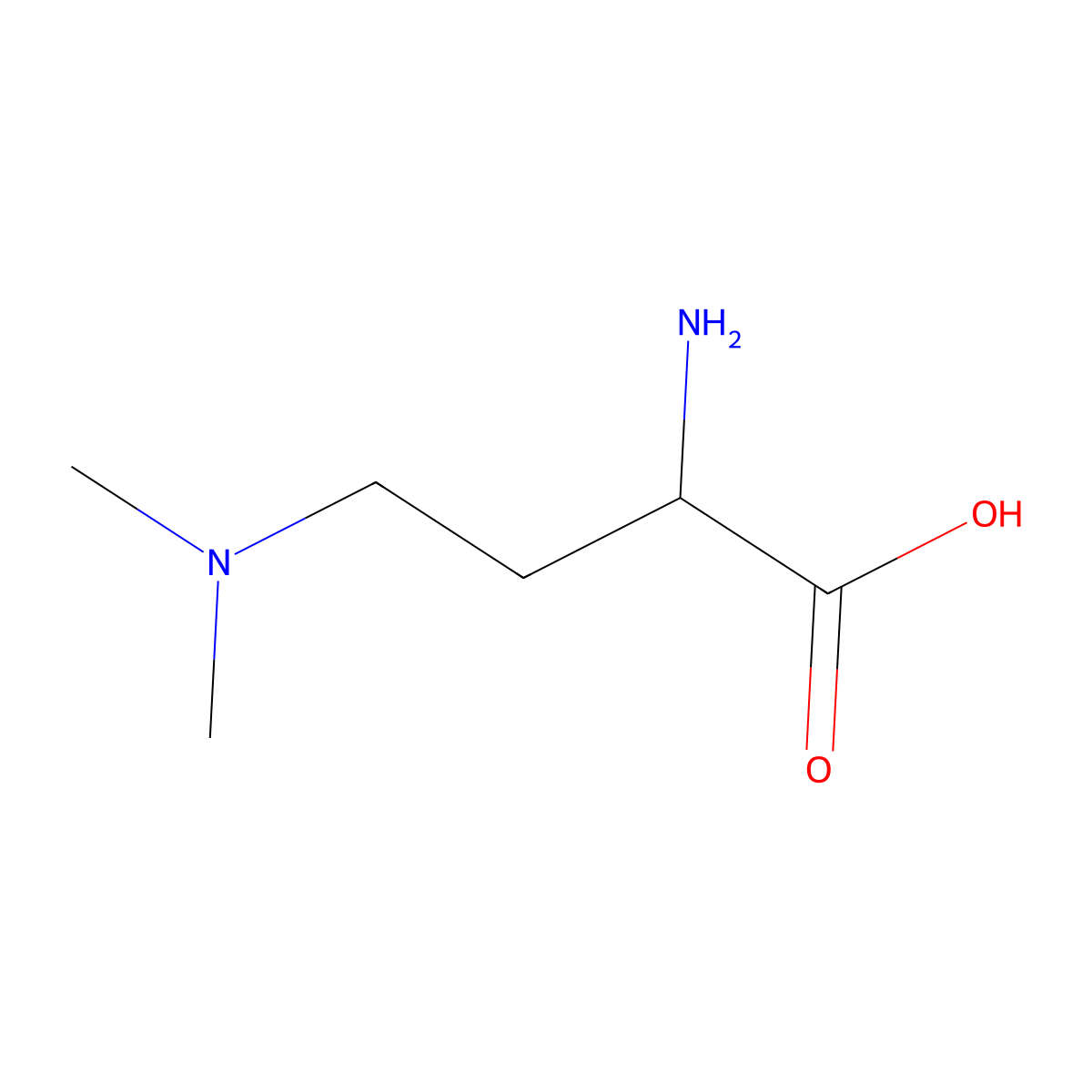 (S)-2-Amino-4-(dimethylamino)butanoic acid molecular structure, CAS 777011-50-4