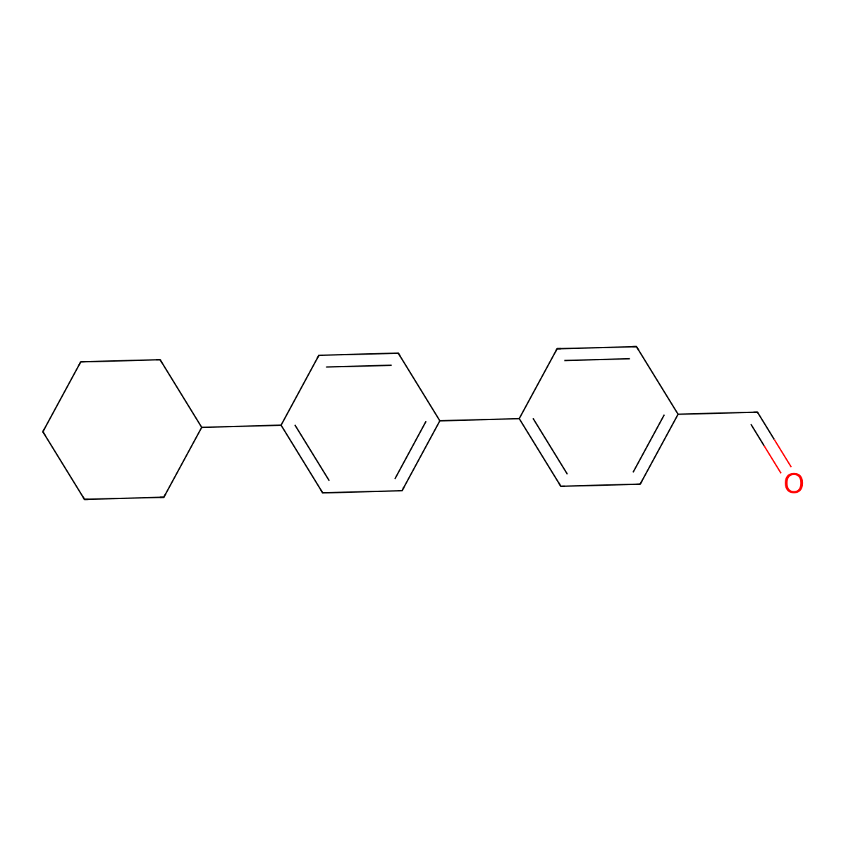 4'-Cyclohexyl[1,1'-biphenyl]-4-carboxaldehyde molecular structure, CAS 77702-33-1