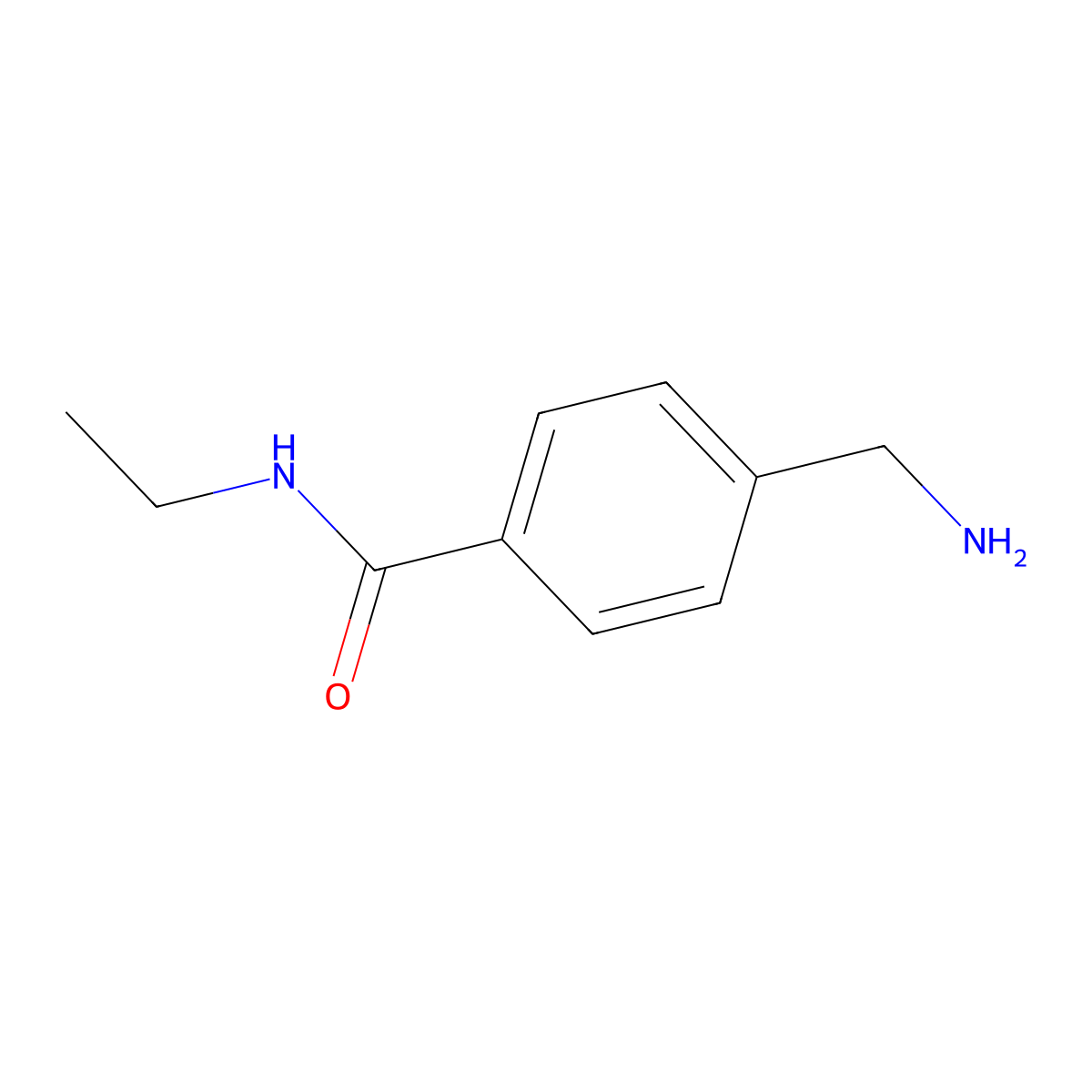 4-(aminomethyl)-N-ethylbenzamide molecular structure, CAS 777055-55-7