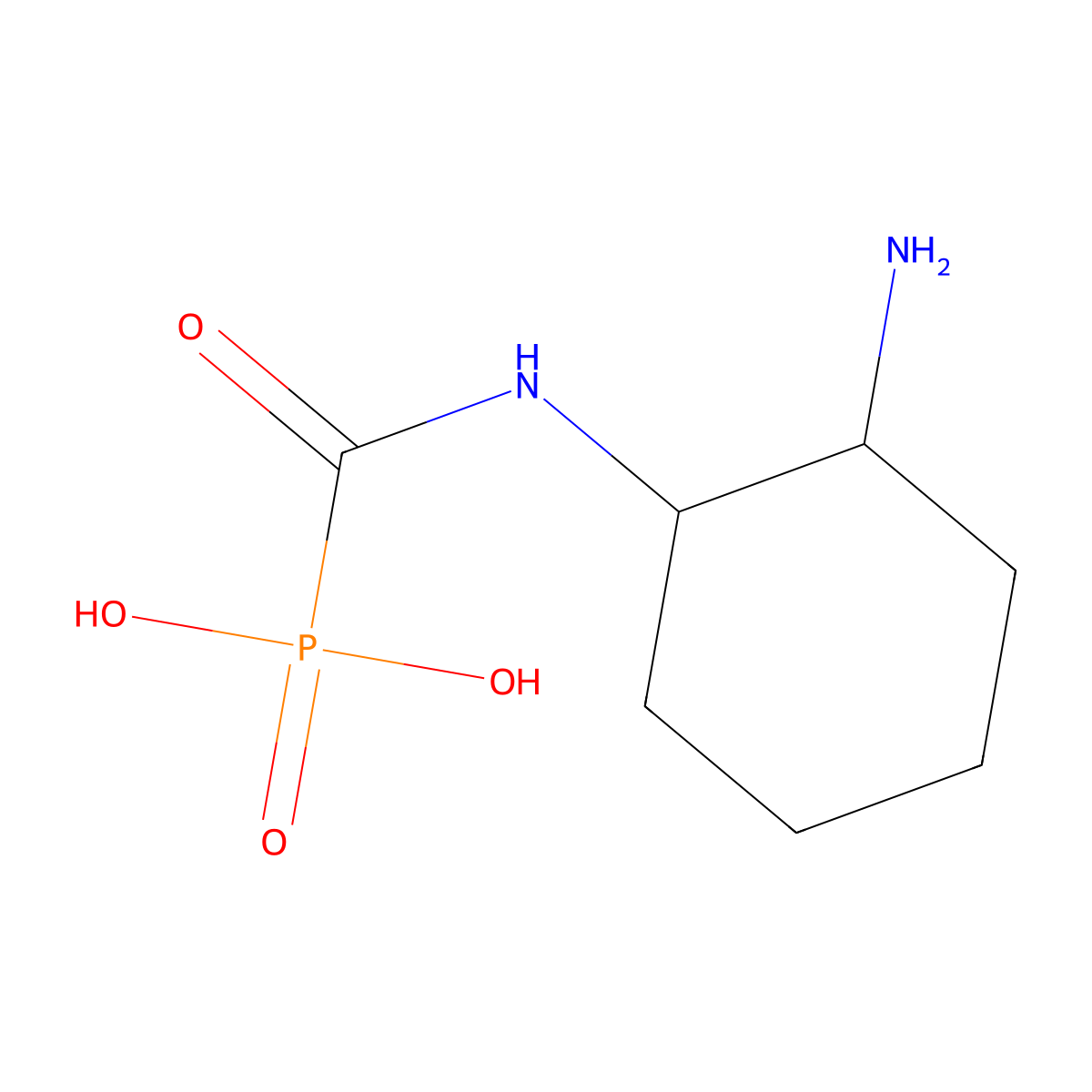 Cis-2-aminocyclohexylcarbamoylphosphonic acid molecular structure, CAS 777075-44-2