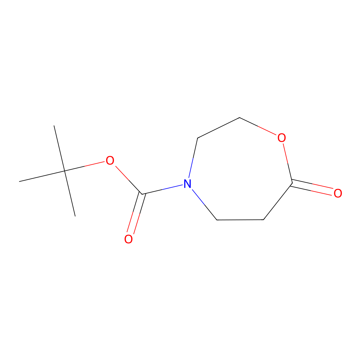 tert-Butyl 7-oxo-1,4-oxazepane-4-carboxylate molecular structure, CAS 777078-01-0