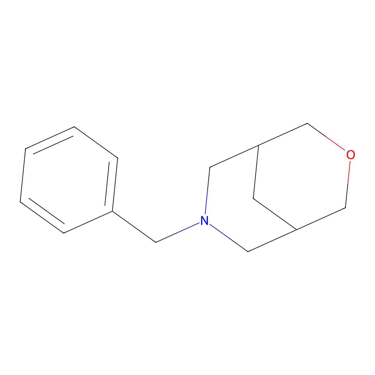 7-Benzyl-3-oxa-7-azabicyclo[3.3.1]nonane molecular structure, CAS 77716-06-4