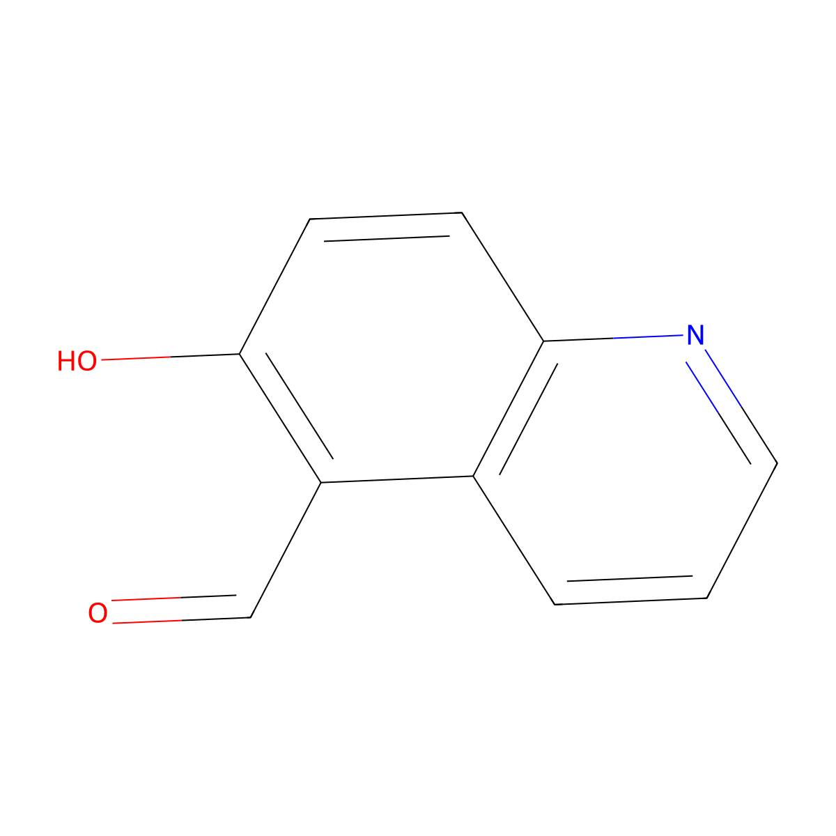 6-Hydroxyquinoline-5-carbaldehyde molecular structure, CAS 77717-71-6