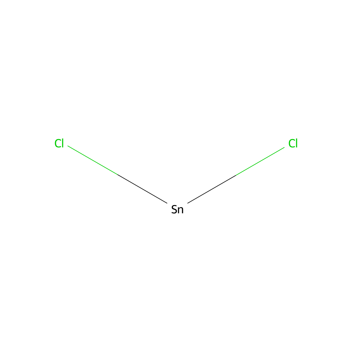 Stannous Chloride molecular structure, CAS 7772-99-8