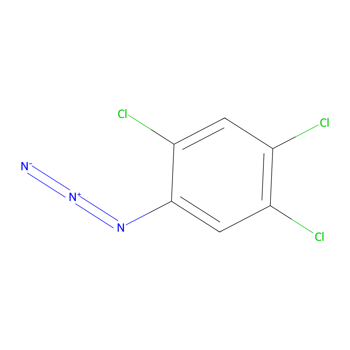 1-Azido-2,4,5-trichlorobenzene molecular structure, CAS 77721-38-1