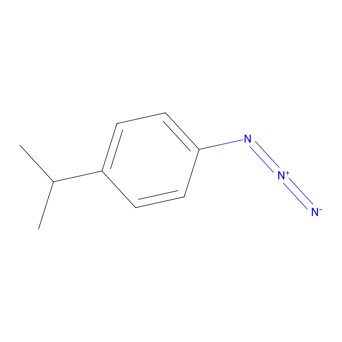 1-Azido-4-(1-methylethyl)benzene molecular structure, CAS 77721-45-0