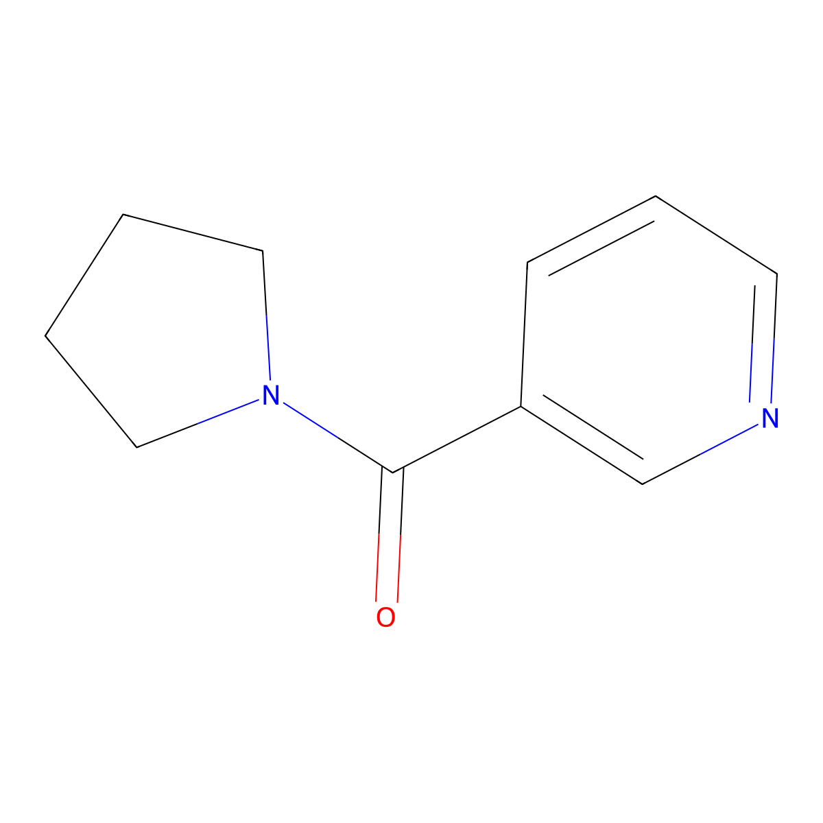(Pyridin-3-yl)(pyrrolidin-1-yl)methanone molecular structure, CAS 77727-88-9