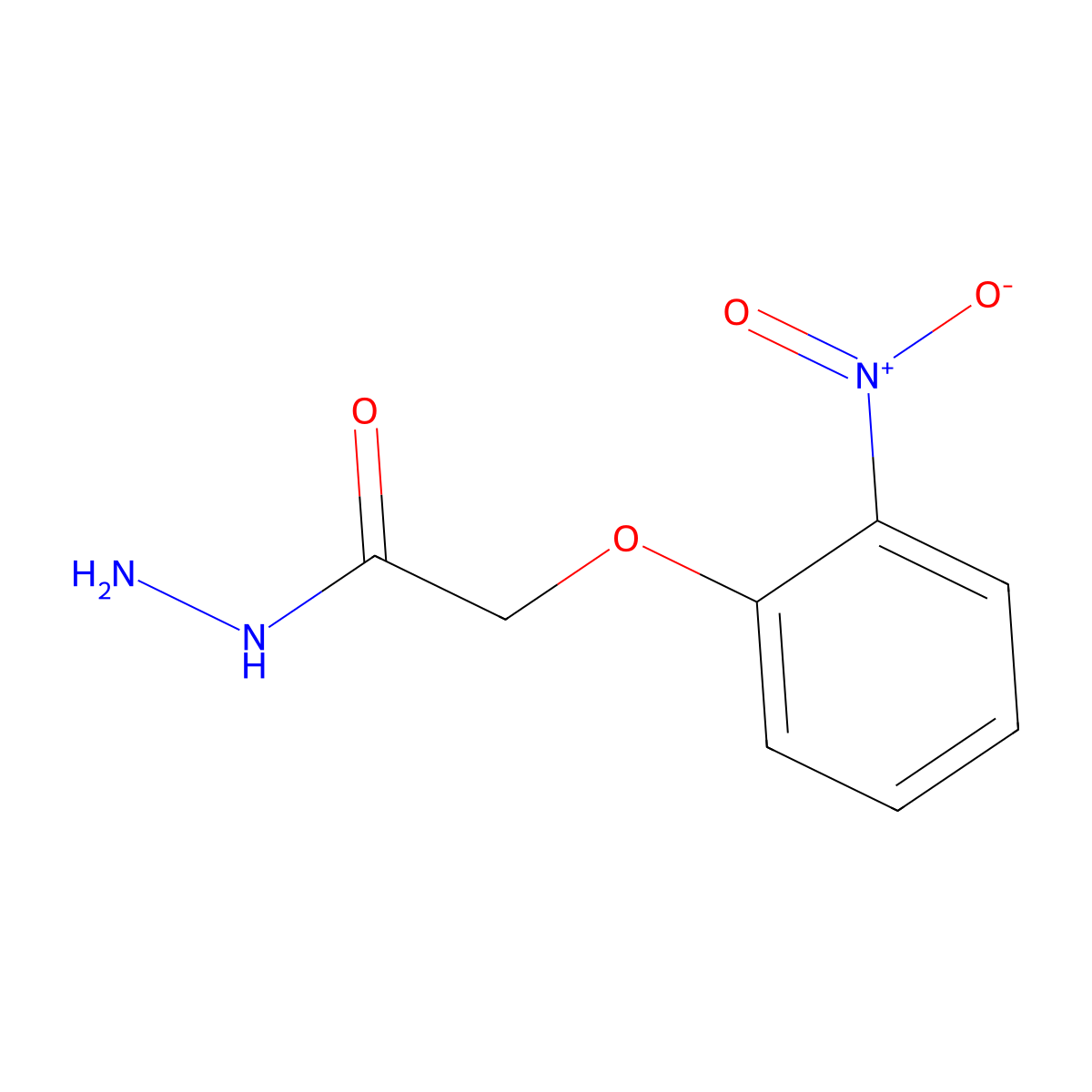 2-(2-Nitrophenoxy)acetohydrazide molecular structure, CAS 77729-22-7