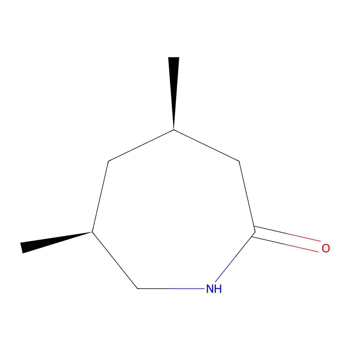 rac-(4R,6S)-4,6-dimethylazepan-2-one molecular structure, CAS 77729-53-4