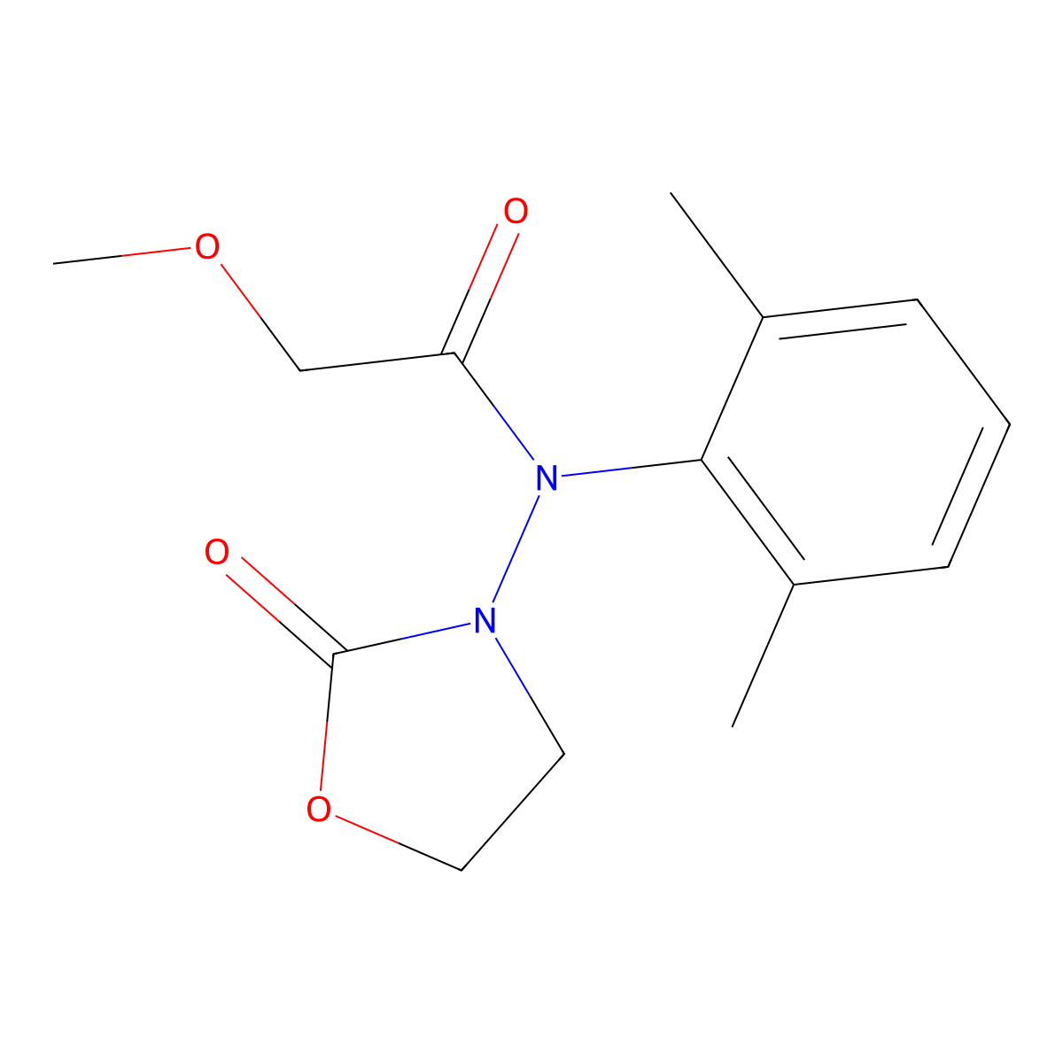 Oxadixyl molecular structure, CAS 77732-09-3