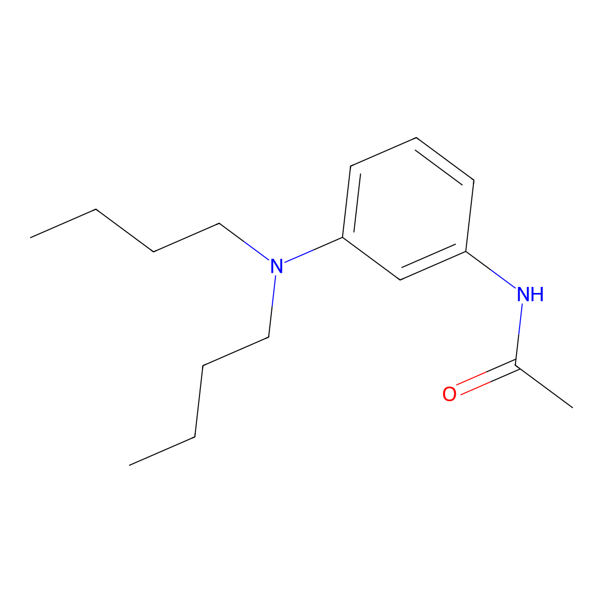 N-[3-(Dibutylamino)phenyl]acetamide molecular structure, CAS 77734-45-3