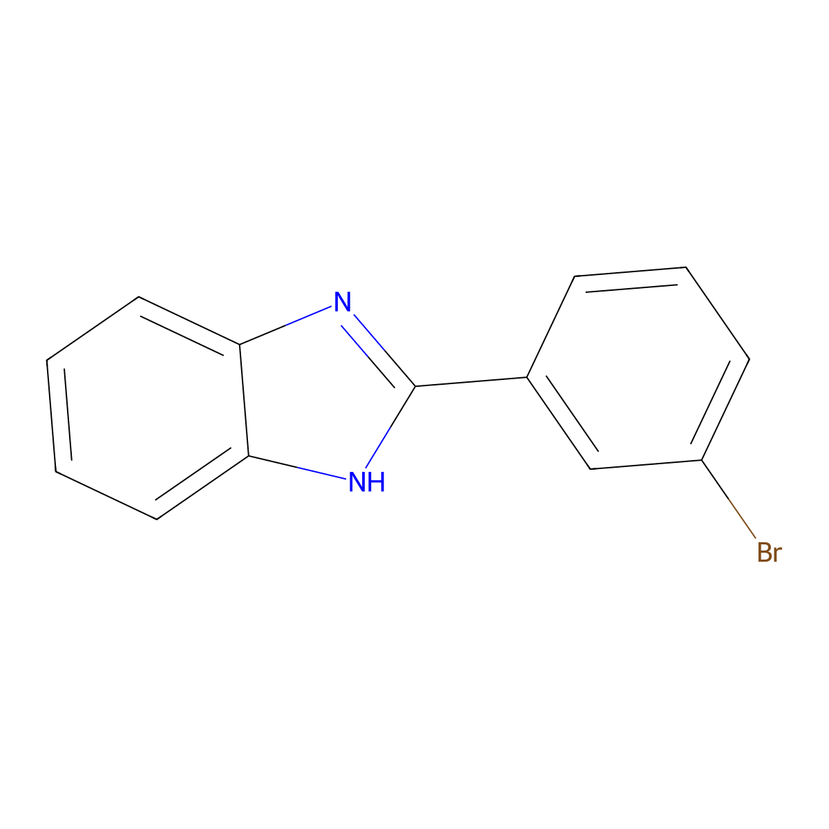 2-(3-Bromophenyl)benzimidazole molecular structure, CAS 77738-96-6