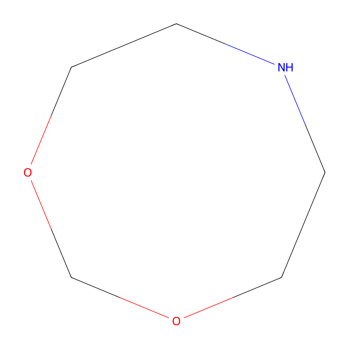 1,3,6-Dioxazocane molecular structure, CAS 77738-97-7