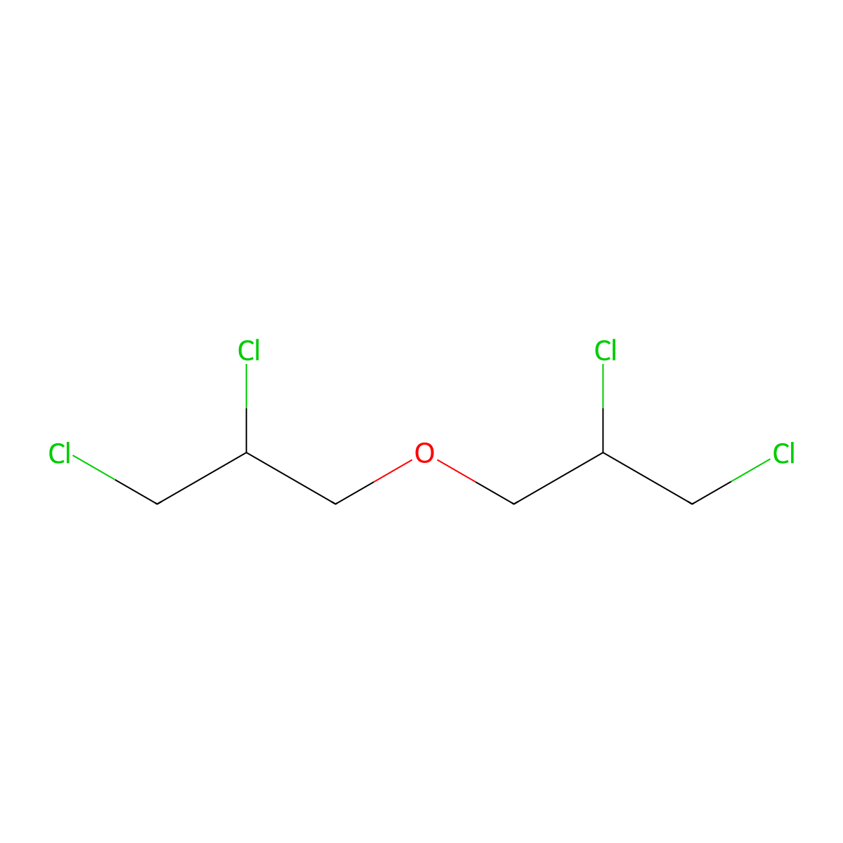 Bis(2,3-dichloropropyl) Ether molecular structure, CAS 7774-68-7