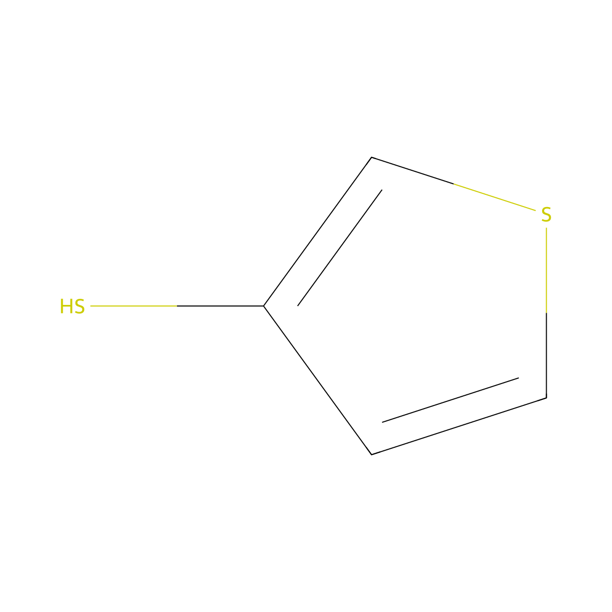 3-Thiophenethiol molecular structure, CAS 7774-73-4