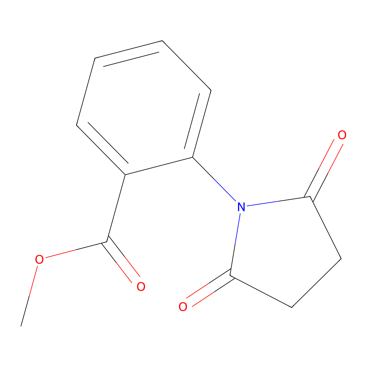 Methyl 2-(2,5-dioxopyrrolidin-1-yl)benzoate molecular structure, CAS 77741-53-8
