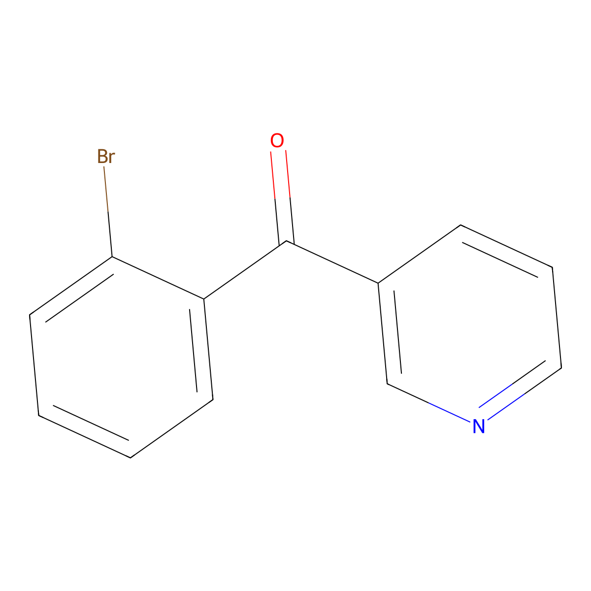 (2-Bromophenyl)(pyridin-3-yl)methanone molecular structure, CAS 77744-06-0