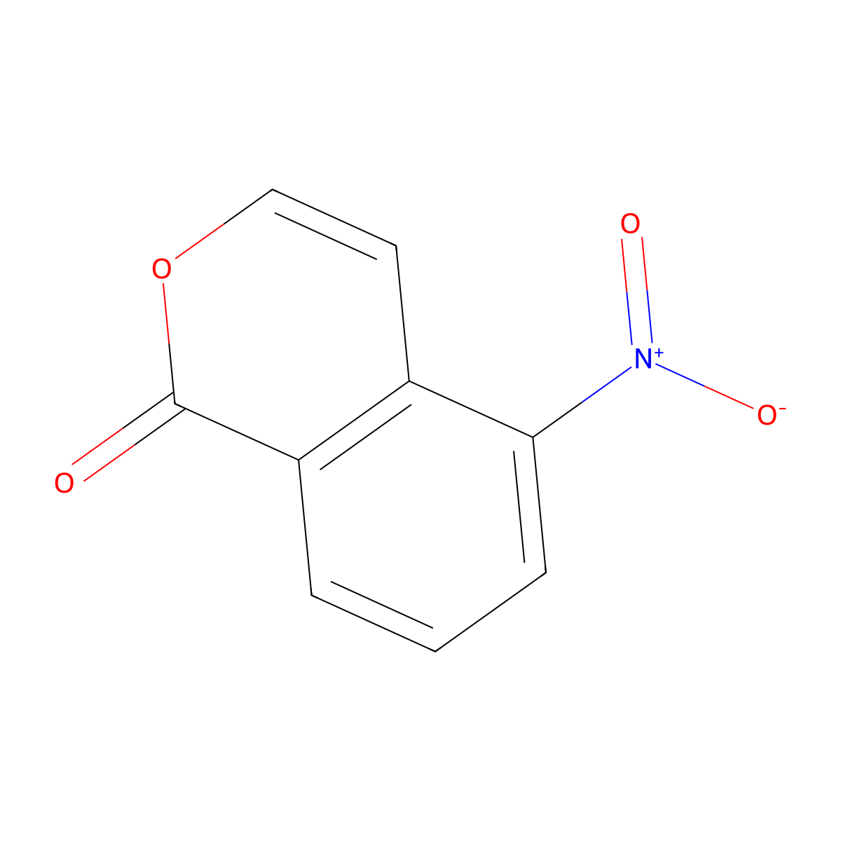 5-nitro-1H-isochromen-1-one molecular structure, CAS 77747-69-4