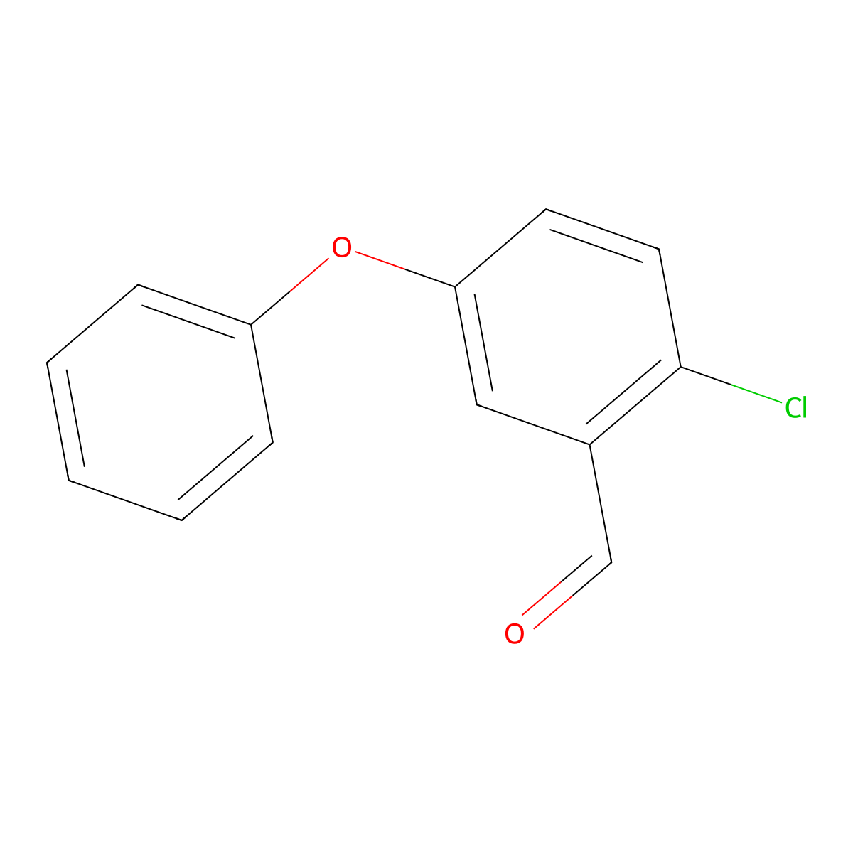 2-Chloro-5-phenoxybenzaldehyde molecular structure, CAS 77748-17-5