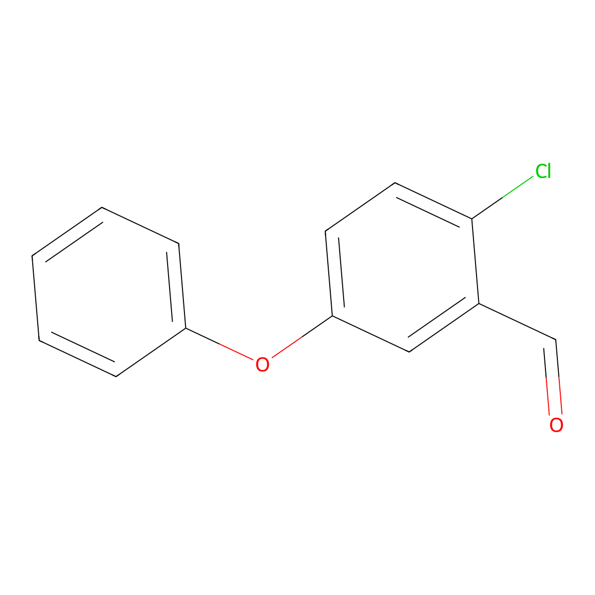 2-Chloro-5-phenoxybenzaldehyde molecular structure, CAS 77748-17-5
