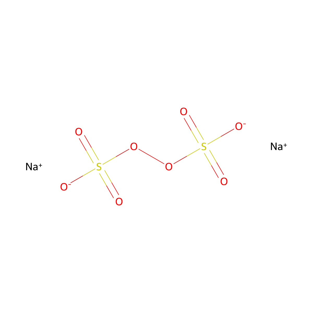 Sodium Persulfate molecular structure, CAS 7775-27-1