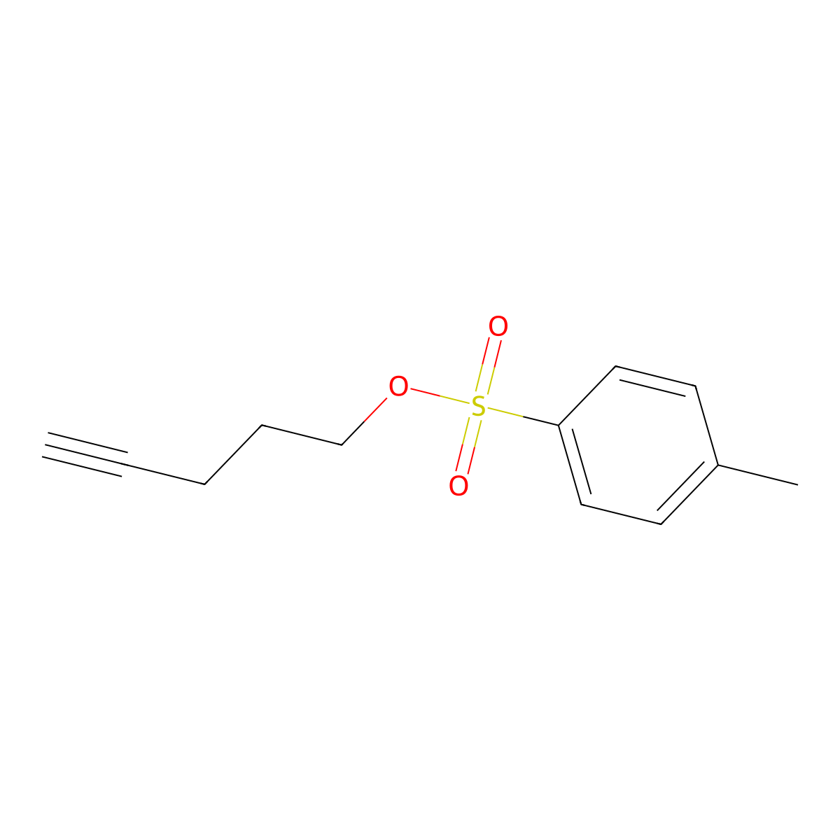 Pent-4-ynyl tosylate molecular structure, CAS 77758-50-0