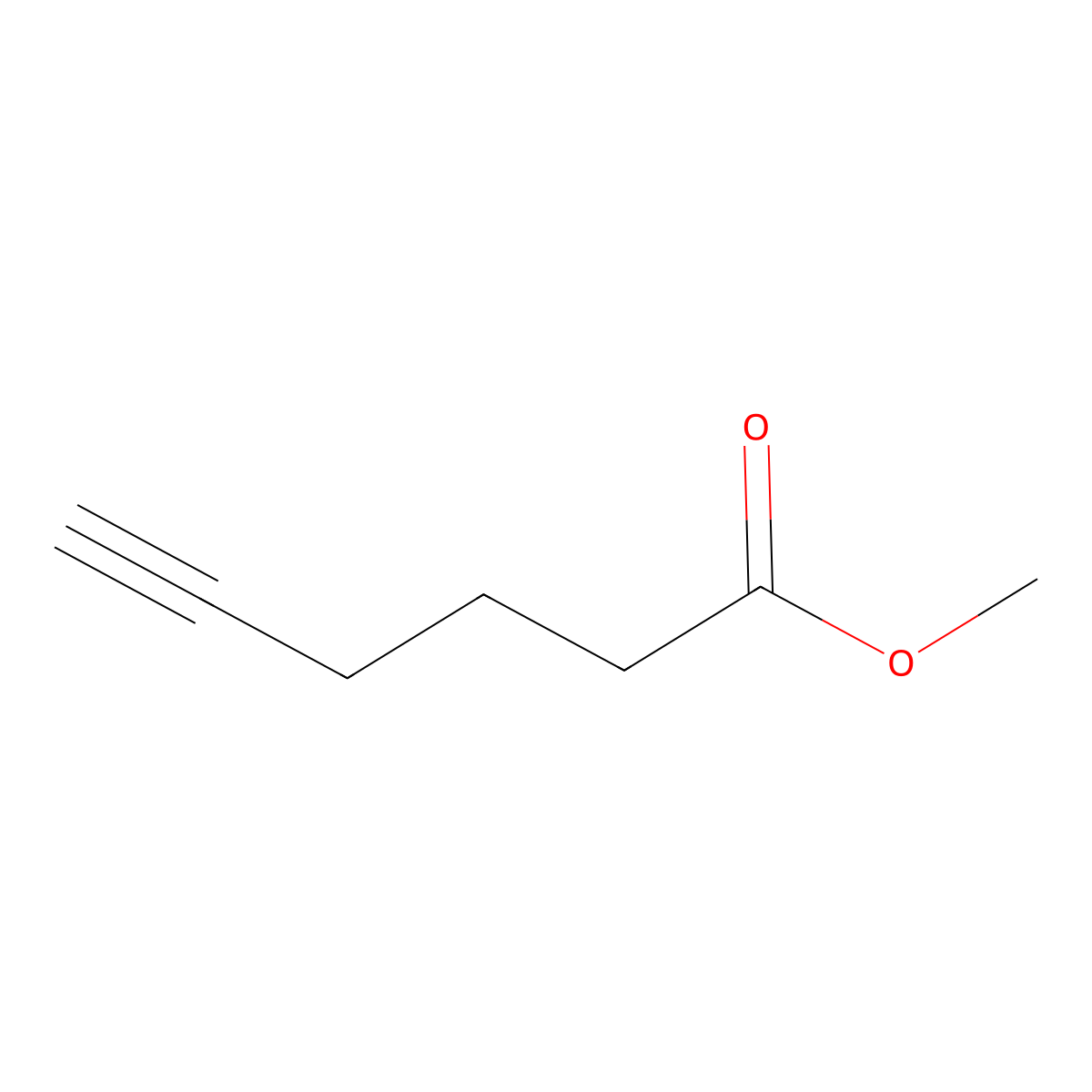 Methyl 5-hexynoate molecular structure, CAS 77758-51-1