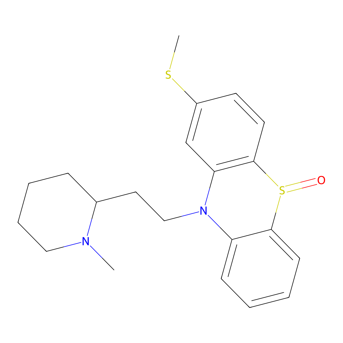 Thioridazine-5-sulfoxide molecular structure, CAS 7776-05-8