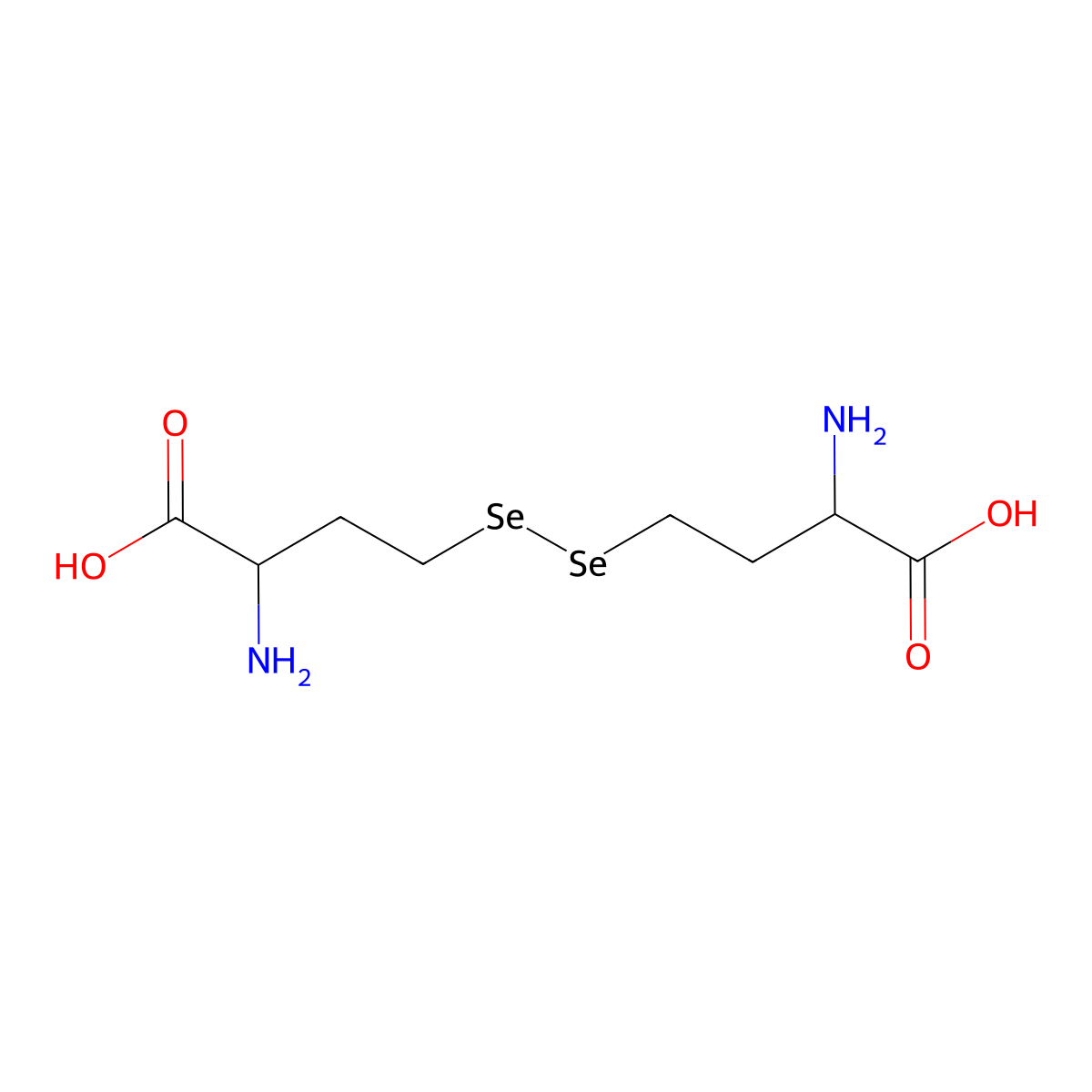 4,4'-Diselenobis(2-aminobutanoic acid) molecular structure, CAS 7776-33-2