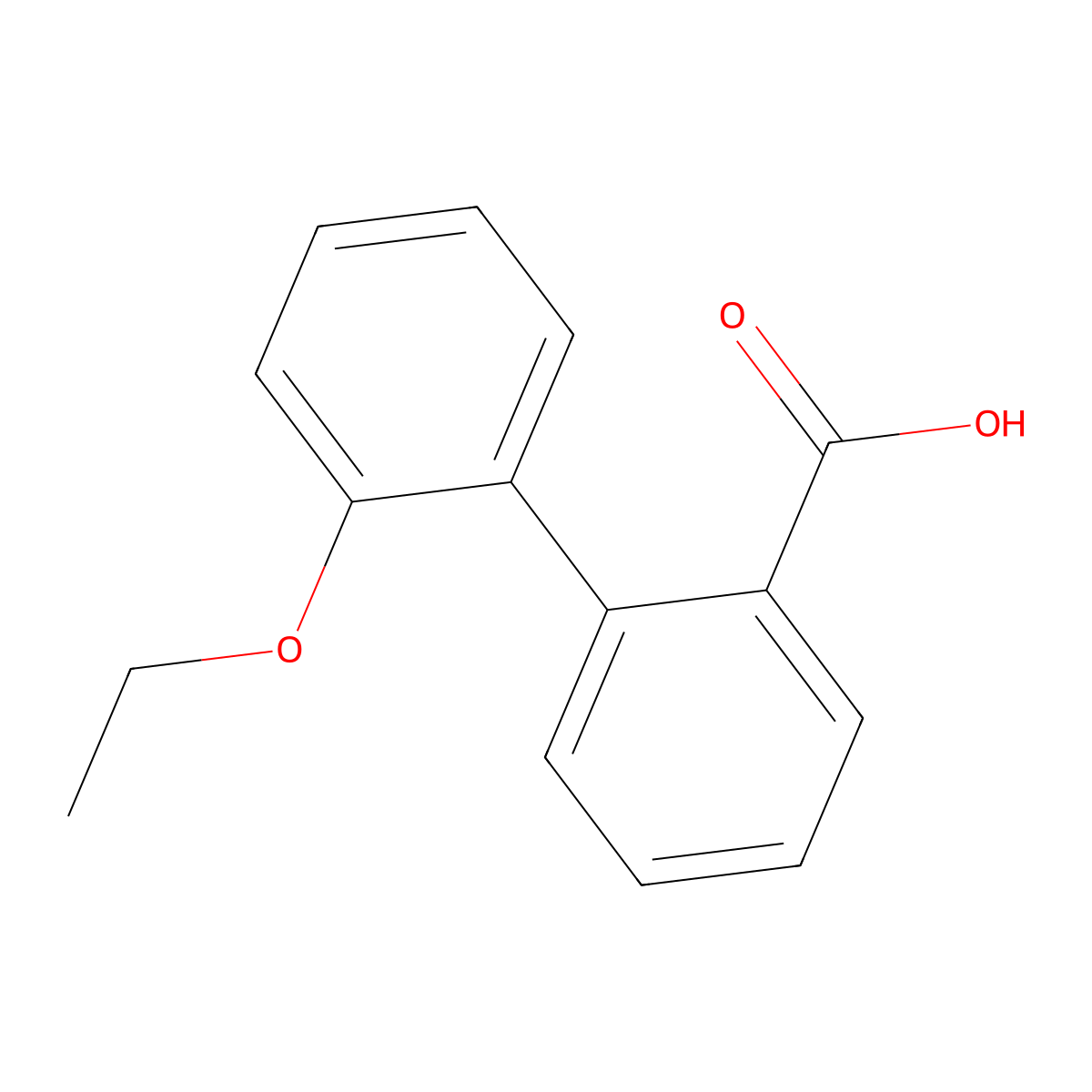 2-(2-Ethoxyphenyl)benzoic acid molecular structure, CAS 77764-74-0