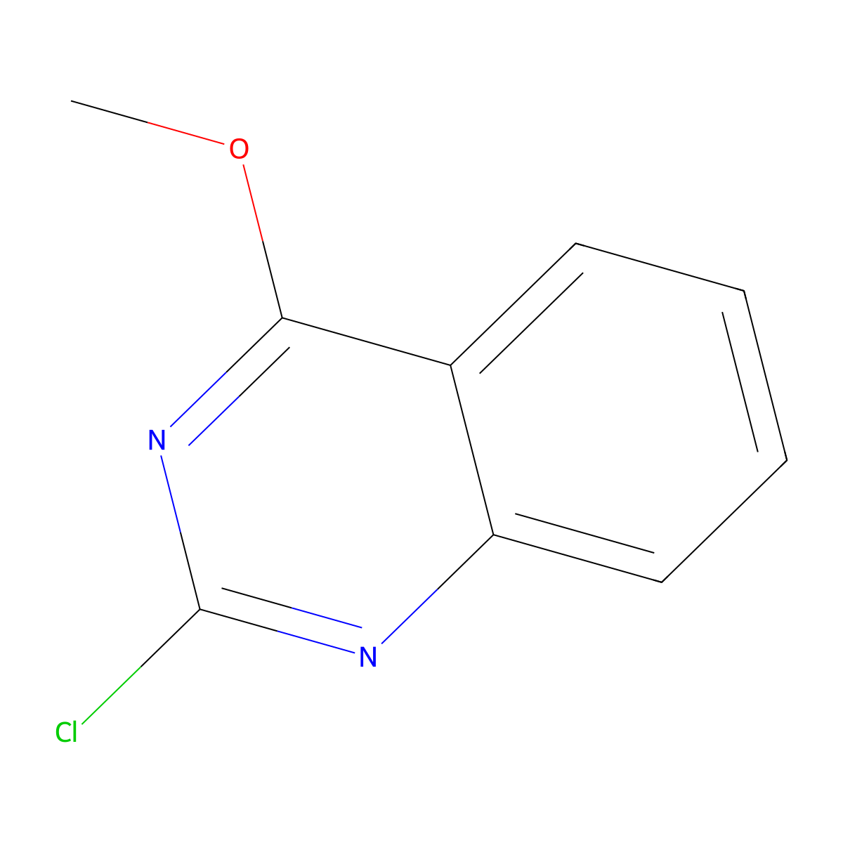 2-Chloro-4-methoxyquinazoline molecular structure, CAS 77767-98-7