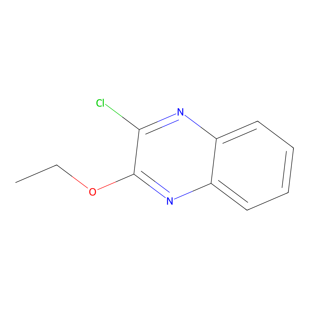 2-Chloro-3-ethoxyquinoxaline molecular structure, CAS 77768-09-3