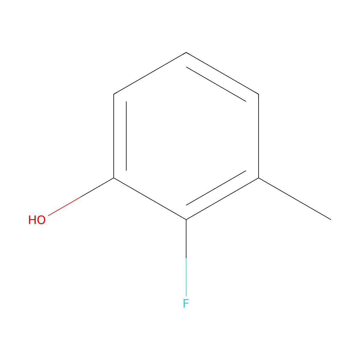 2-Fluoro-3-methylphenol molecular structure, CAS 77772-72-6