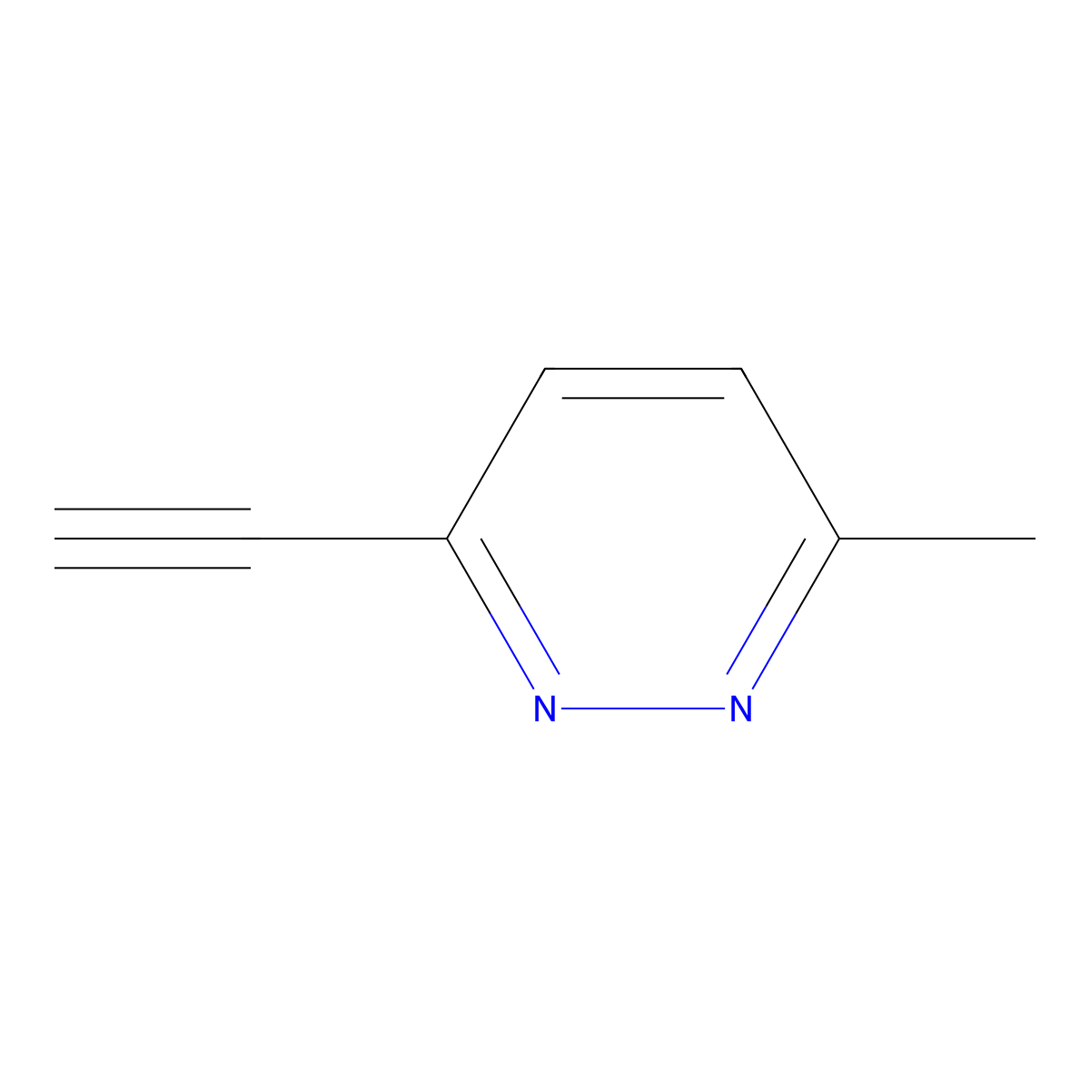 3-Ethynyl-6-methylpyridazine molecular structure, CAS 77778-20-2
