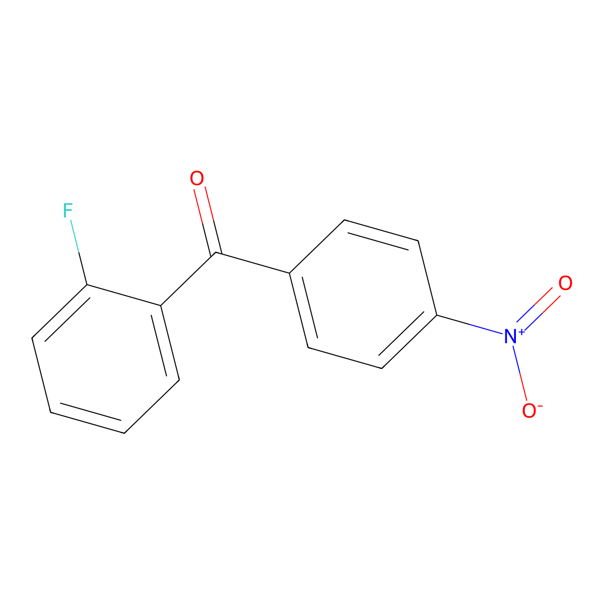 2-Fluoro-4'-nitrobenzophenone molecular structure, CAS 77778-85-9