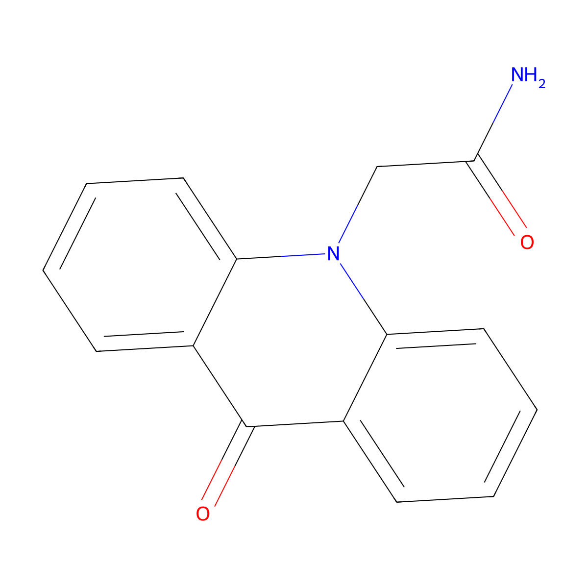 2-(9-Oxoacridin-10(9H)-yl)ethanimidic acid molecular structure, CAS 77778-90-6