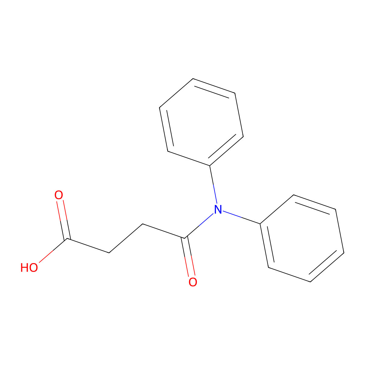 4-(Diphenylamino)-4-oxobutanoic acid molecular structure, CAS 77778-94-0