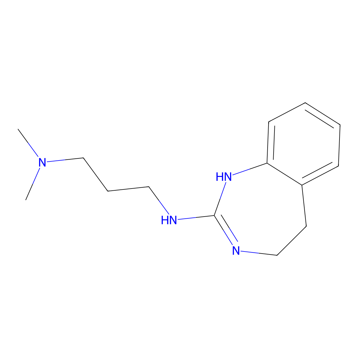 N3-(4,5-Dihydro-1H-1,3-benzodiazepin-2-YL)-N1,N1-dimethyl-1,3-propanediamine molecular structure, CAS 777794-92-0