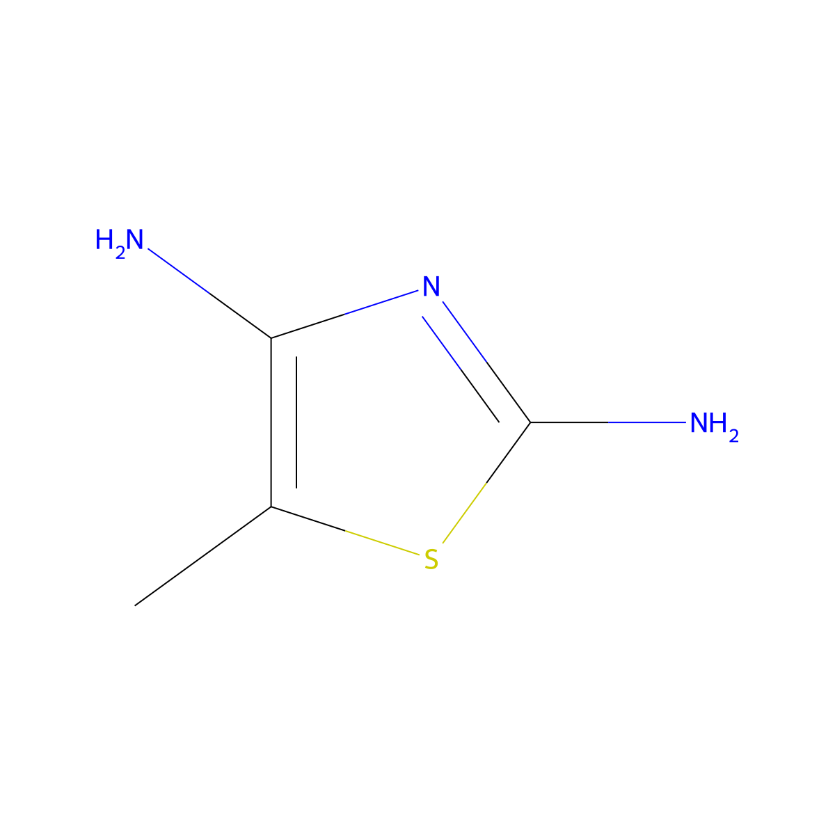 5-Methylthiazole-2,4-diamine molecular structure, CAS 777798-22-8