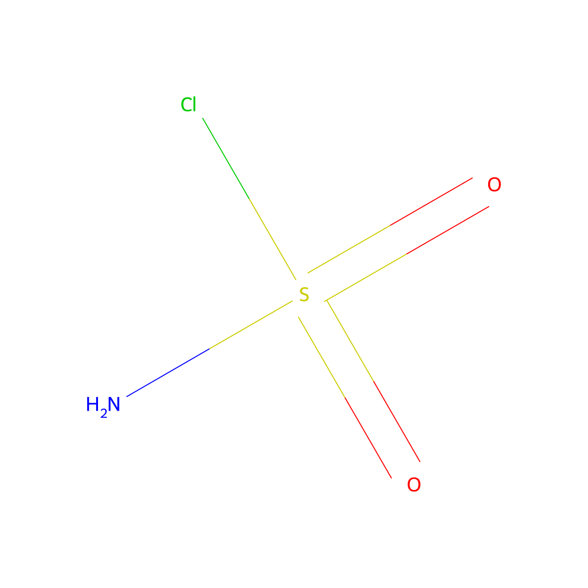 Chlorosulfamic acid molecular structure, CAS 7778-42-9