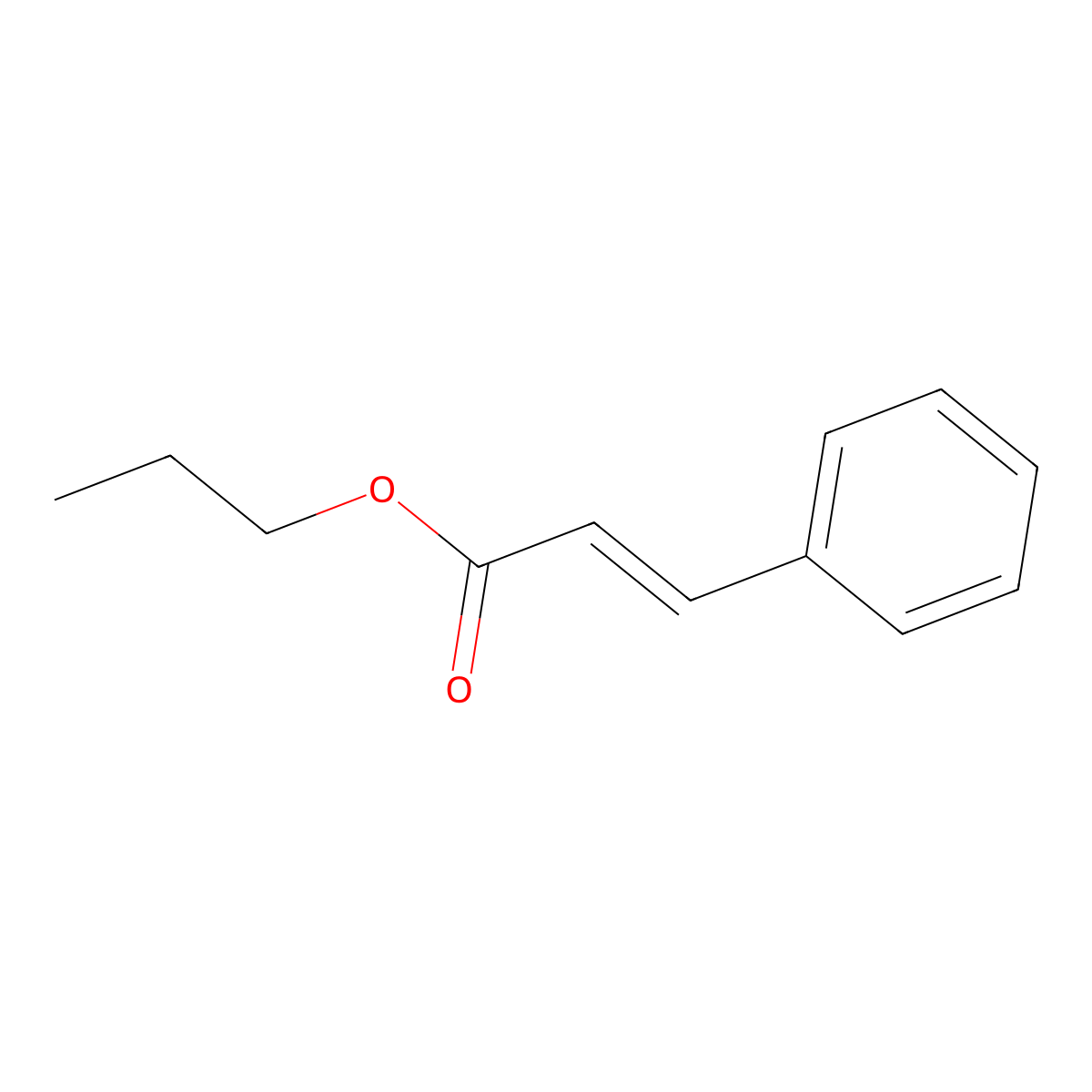 Propyl Cinnamate molecular structure, CAS 7778-83-8
