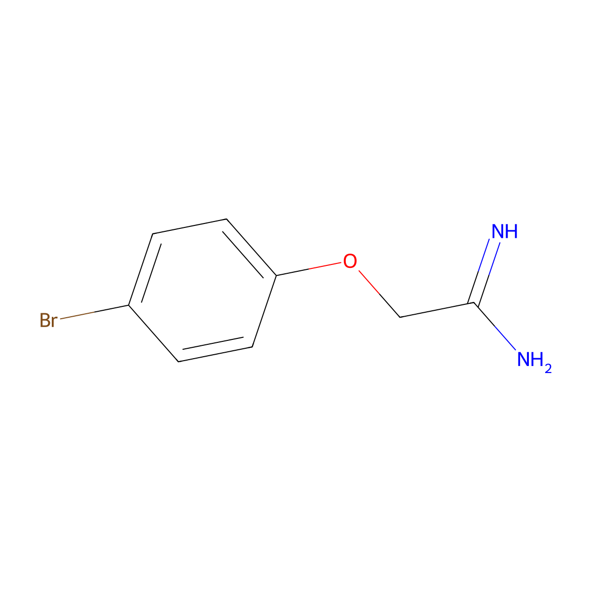 2-(4-Bromophenoxy)ethanimidamide molecular structure, CAS 777801-29-3