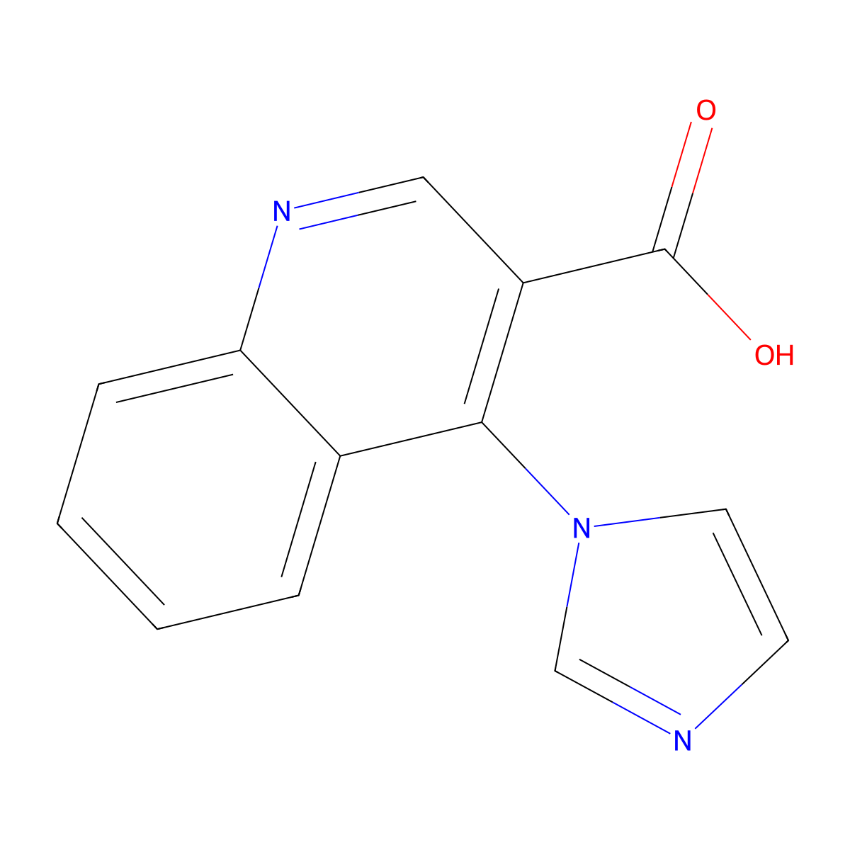4-(1H-Imidazol-1-YL)quinoline-3-carboxylic acid molecular structure, CAS 777810-90-9