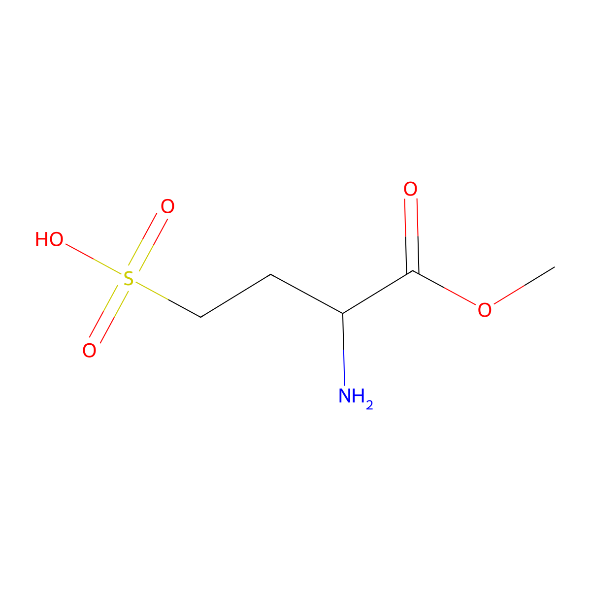 3-Amino-4-methoxy-4-oxobutane-1-sulfonic acid molecular structure, CAS 777811-64-0