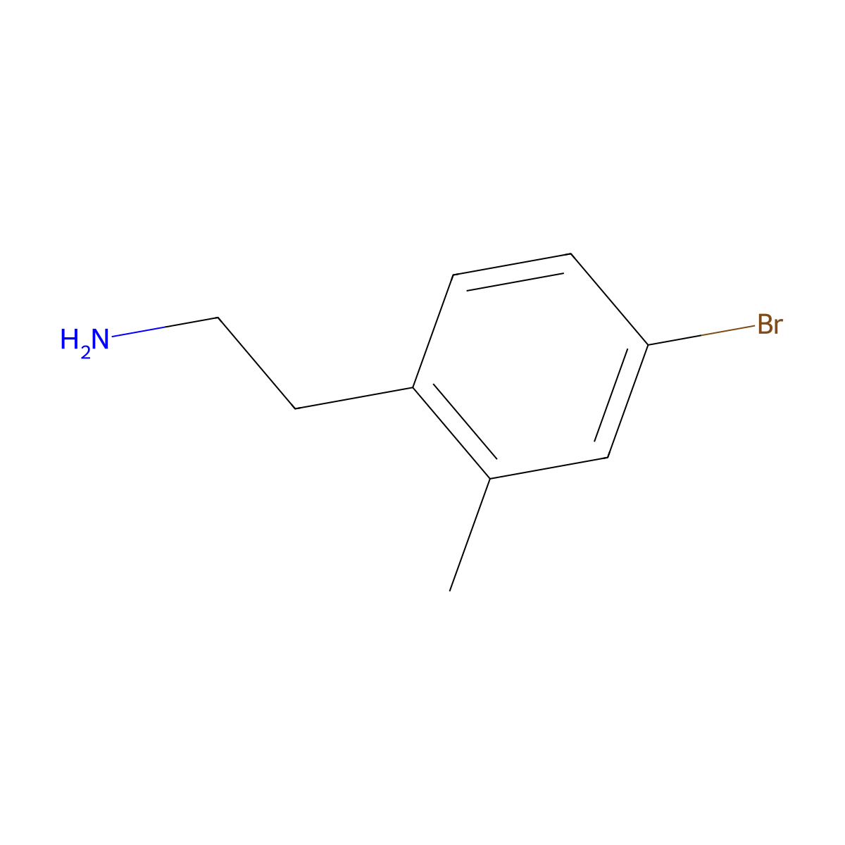 2-(4-Bromo-2-methylphenyl)ethan-1-amine molecular structure, CAS 777838-05-8