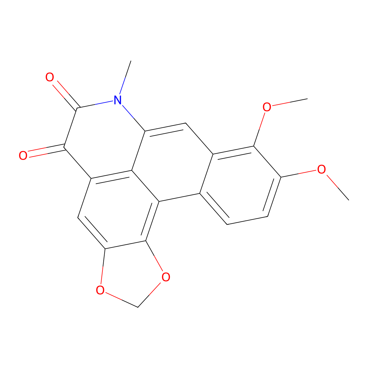 4,5-Dioxodehydrocrebanine molecular structure, CAS 77784-21-5
