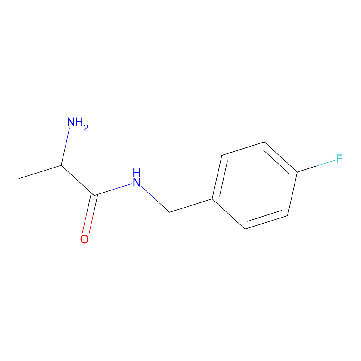 (S)-2-Amino-N-(4-fluorobenzyl)propanamide molecular structure, CAS 777843-73-9